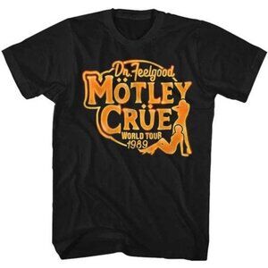 Motley Crue Dr Feelgood 1989 World Tour T-Shirt Hard Rock Band Graphic Gift Tee
